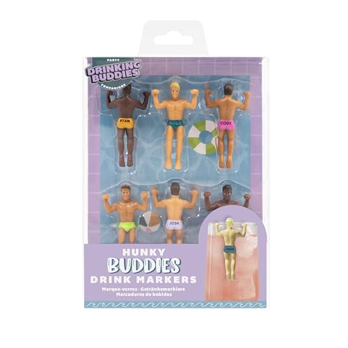 Drinking Buddies Drink Markers, Wine Glass Charms (6 Count) N86575