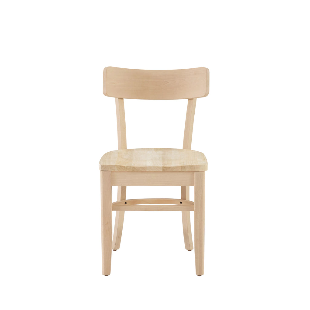 Unfinished Wood Dining Accent Chair, Set of 2 V7954