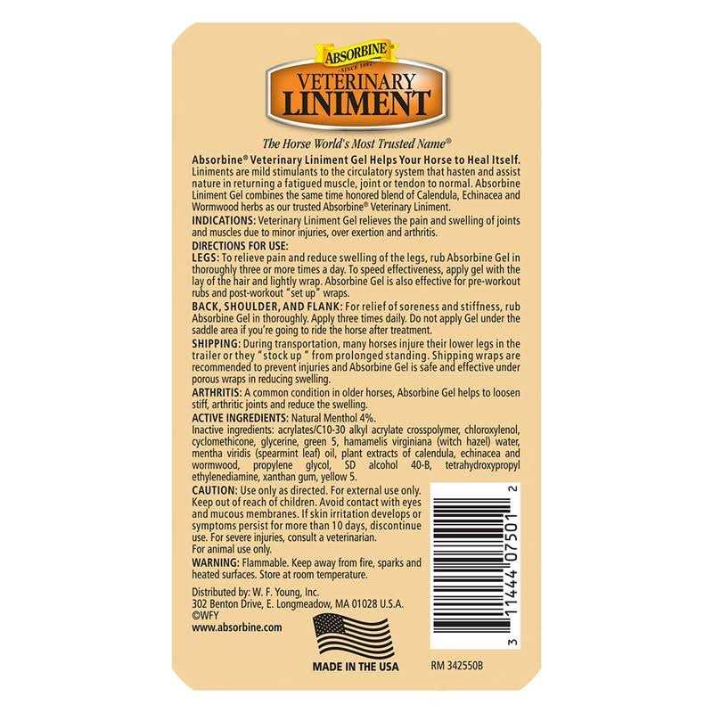 Absorbine Veterinary Liniment Gel N747