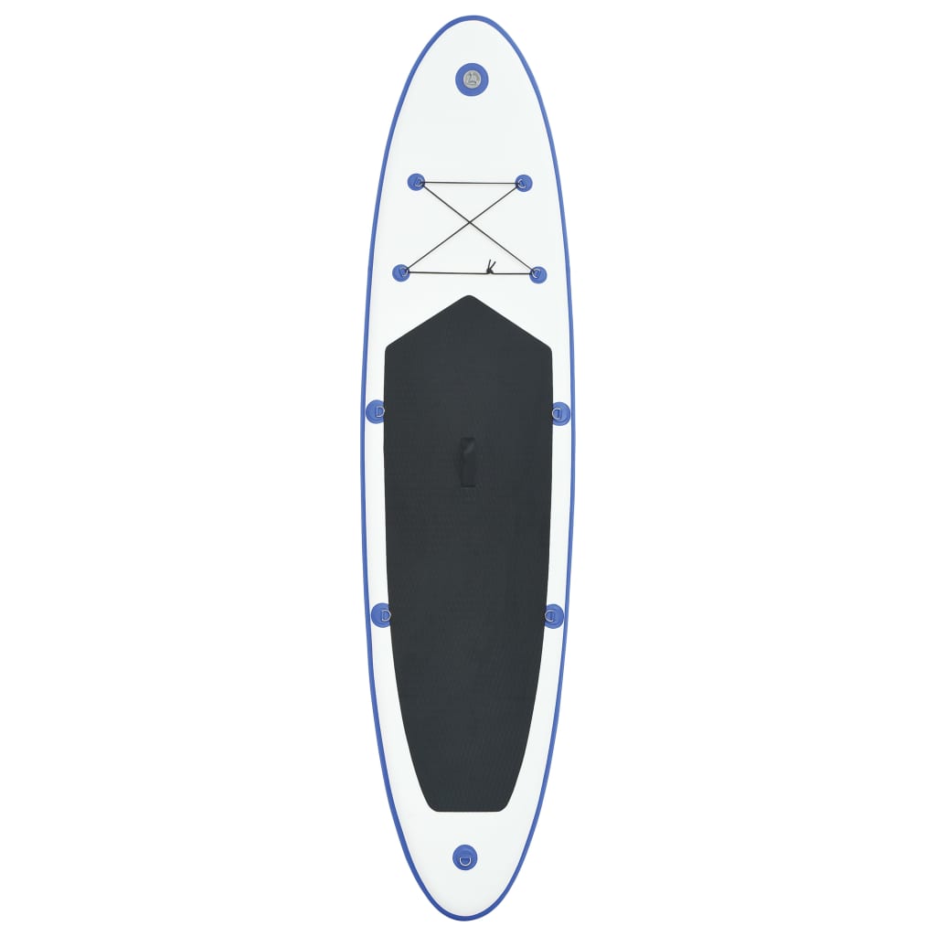 Blue and White Inflatable Paddle Board Set P82166