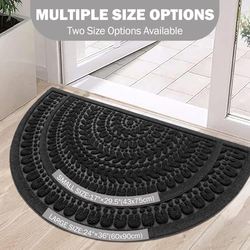 Half Circle Door Mat 17”x30” K2611
