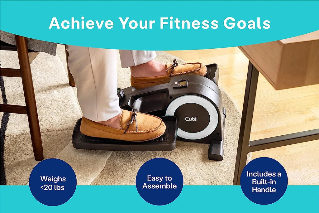 Compact Under Desk Elliptical with Non-Slip Mat B14712