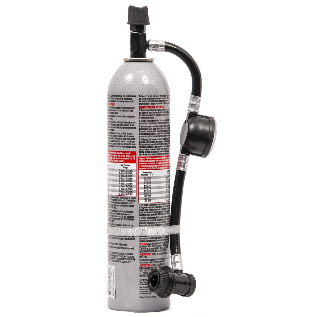 18 oz Automotive Refrigerant with Reusable Hose and Gauge K277