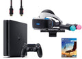 VR Headset, Move Controller, PlayStation Camera Motion Sensor, PS4 Slim 1TB Console Jet Black, VR Game Disc Eagle Flight S1493