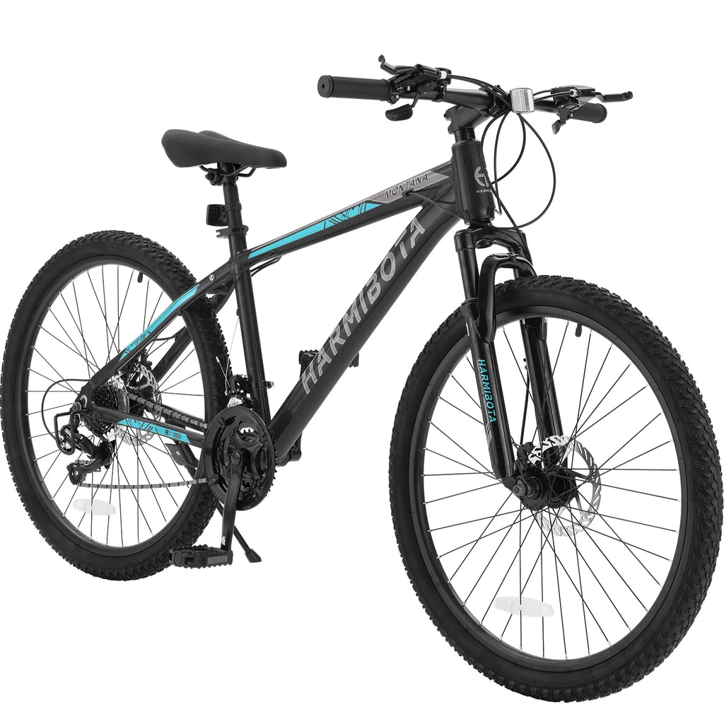 26 Aluminum Mountain Bike with Disc Brakes & Suspension, Black K876958