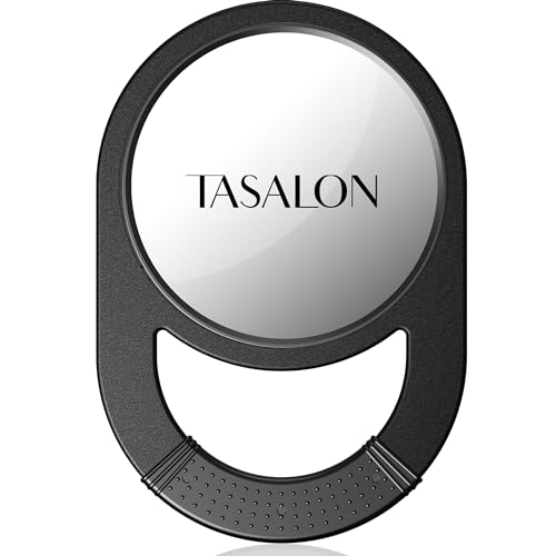 Black Hand Mirror with Handle T210541