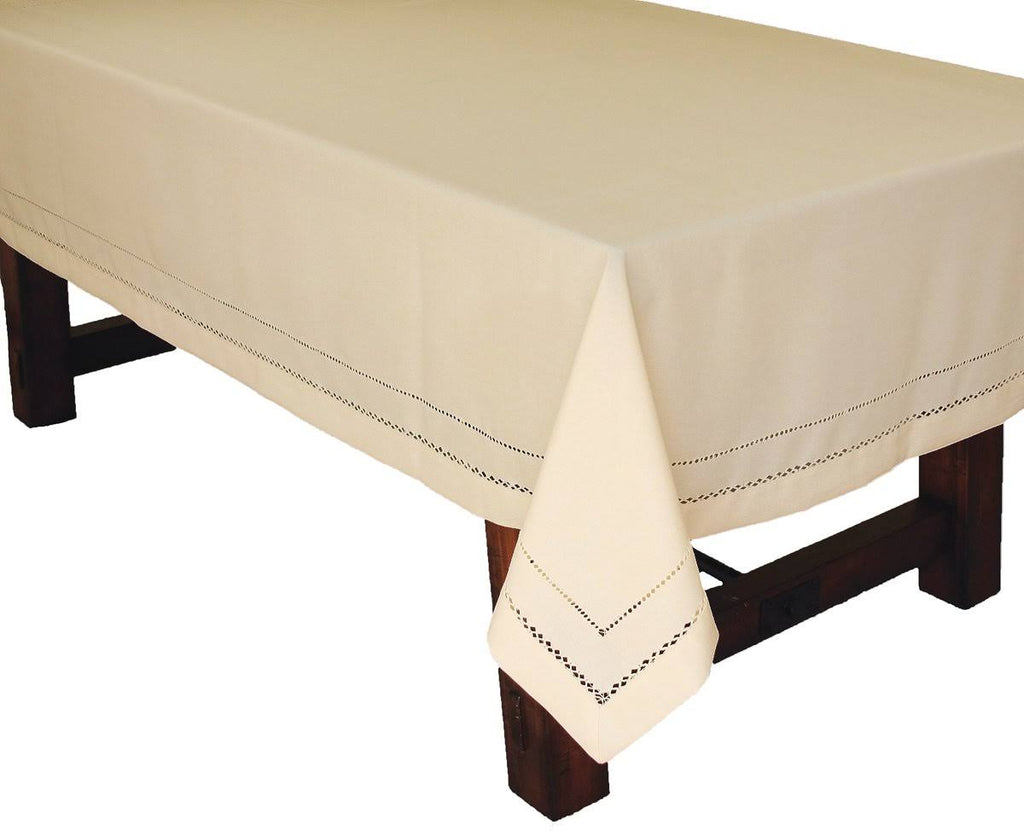 Double Hemstitch Easy Care Tablecloth E218