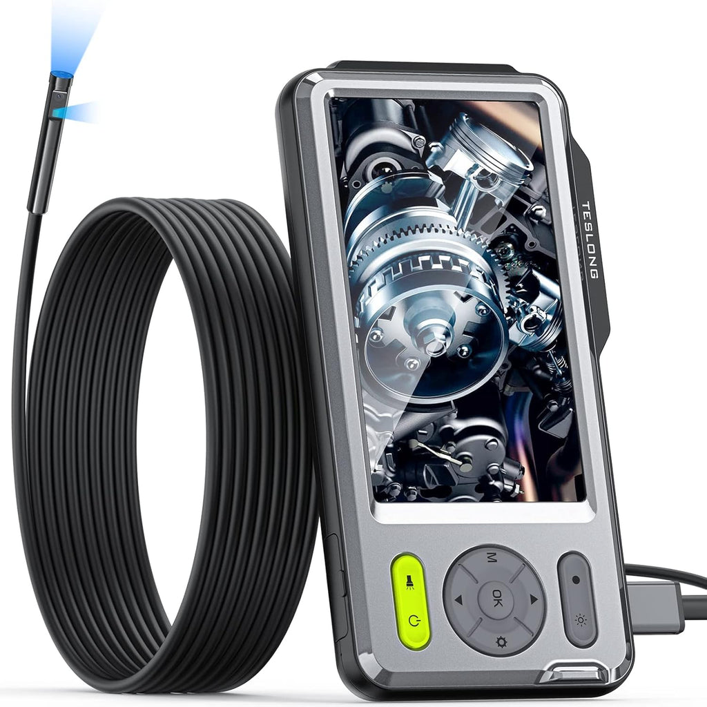 16.5ft 5'' HD Waterproof Snake Inspection Camera with LED Lights E5820