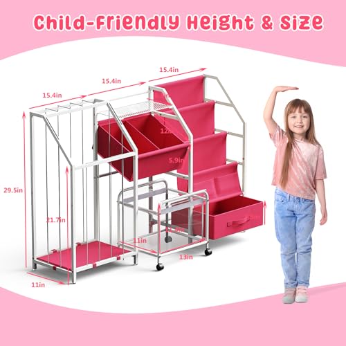 White 3 Tier Kids Bookshelf and Toy Storage M3417