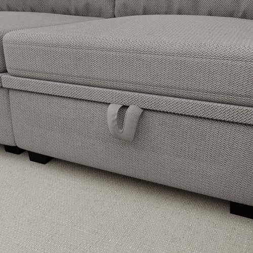 Navy U Shaped Sectional Sofa with Storage I8606