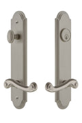Newport Lever Entry Set in Satin Nickel A1528