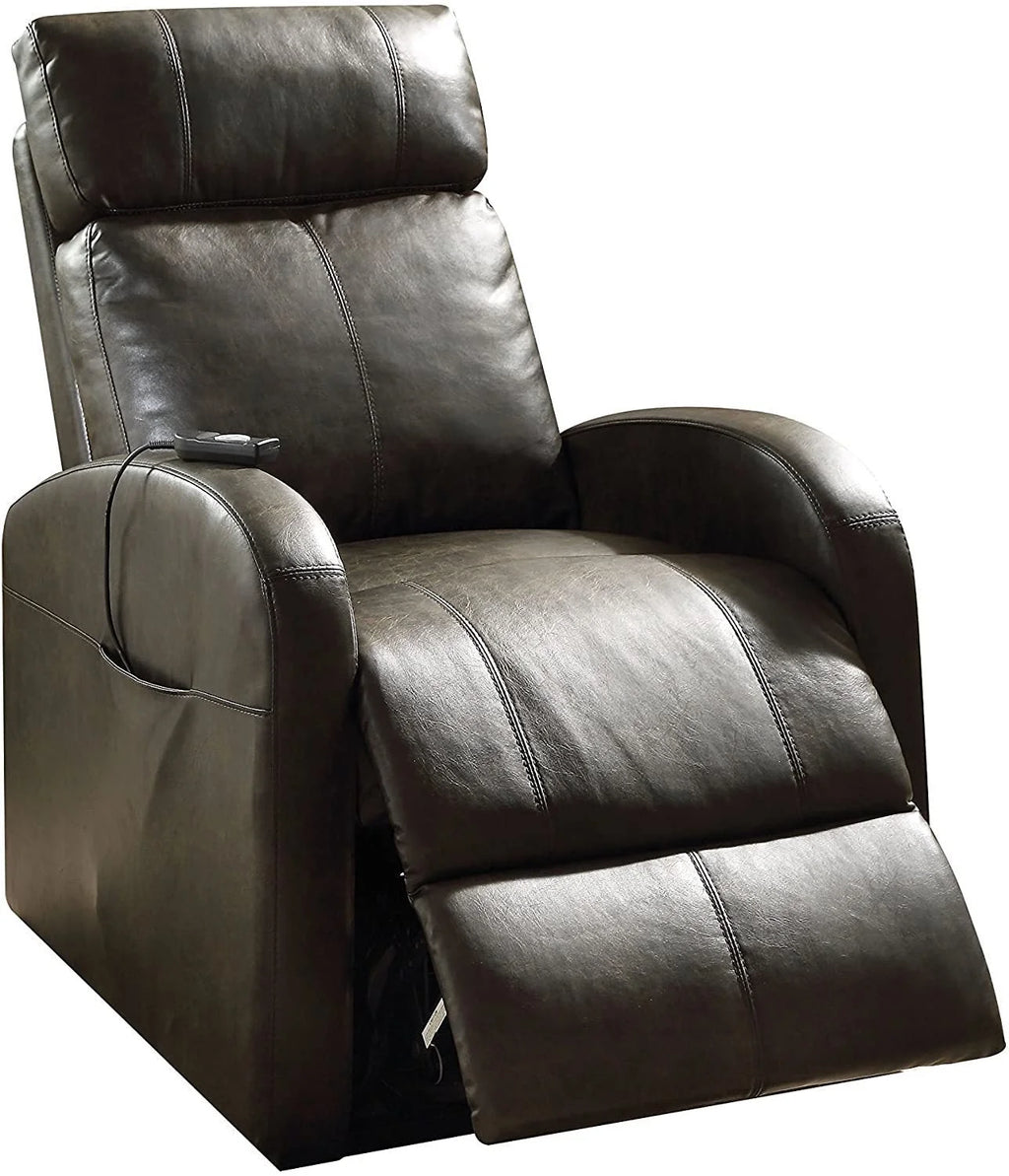 Dark Gray PU Power Lift Recliner G4392