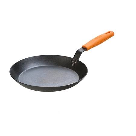 12 inch Black Orange Carbon Steel Skillet R2322