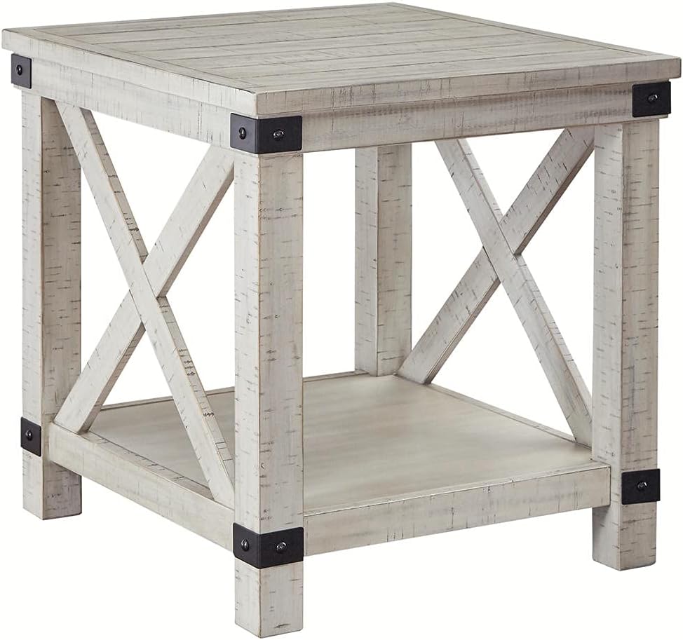 Whitewash Rectangular End Table M658729