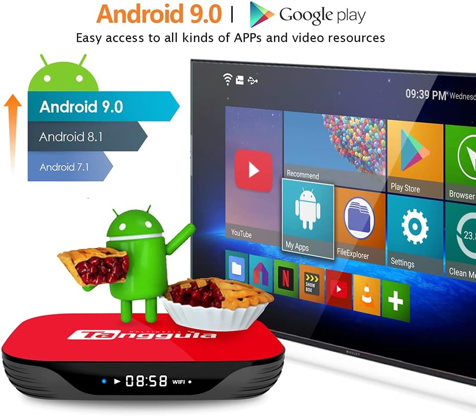 Android TV Box 4GB+128GB Media Player E9829