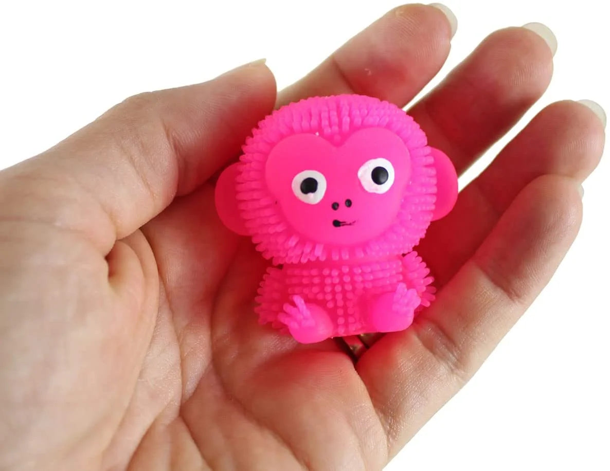 24 Mini Puffer Monkeys Novelty Toy Bulk 2 Dozen U508422