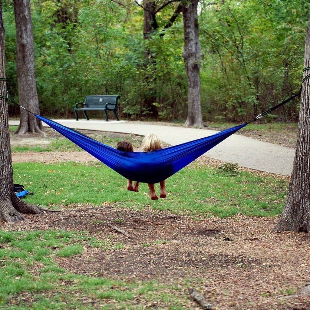 Camping Hammock with Mosquito Net Rain Fly Tree Straps V67714