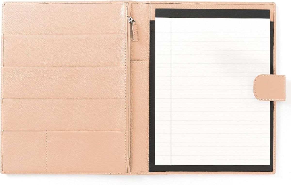Cognac Full Grain Leather Portfolio A4 Organizer with Tablet Pocket W81384