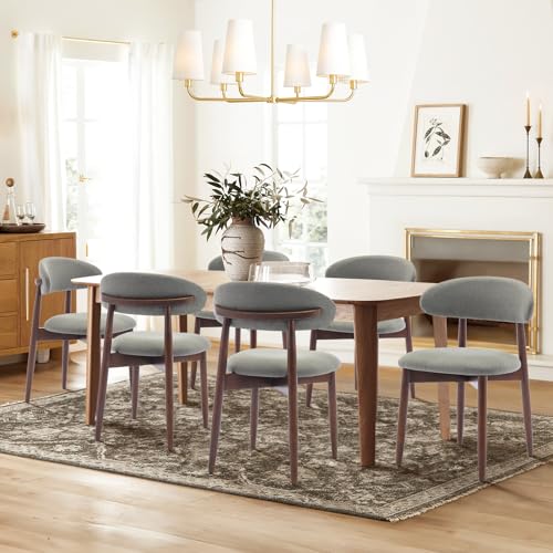 Green Fabric Upholstered Dining Chairs Set of 4 G464
