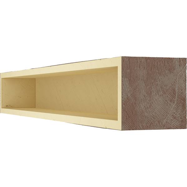 Pecky Cypress Faux Wood Fireplace Mantel, Aged Pecan C8613