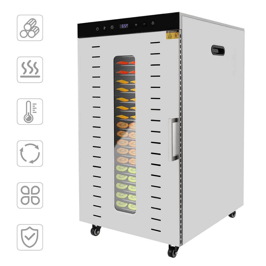 1700W Food Dehydrator with 20 Stainless Steel Trays T643635
