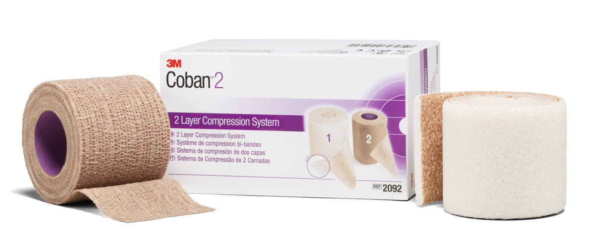 2 Layer Compression Bandage System 2 inch x 1-3/10 Yard A3260