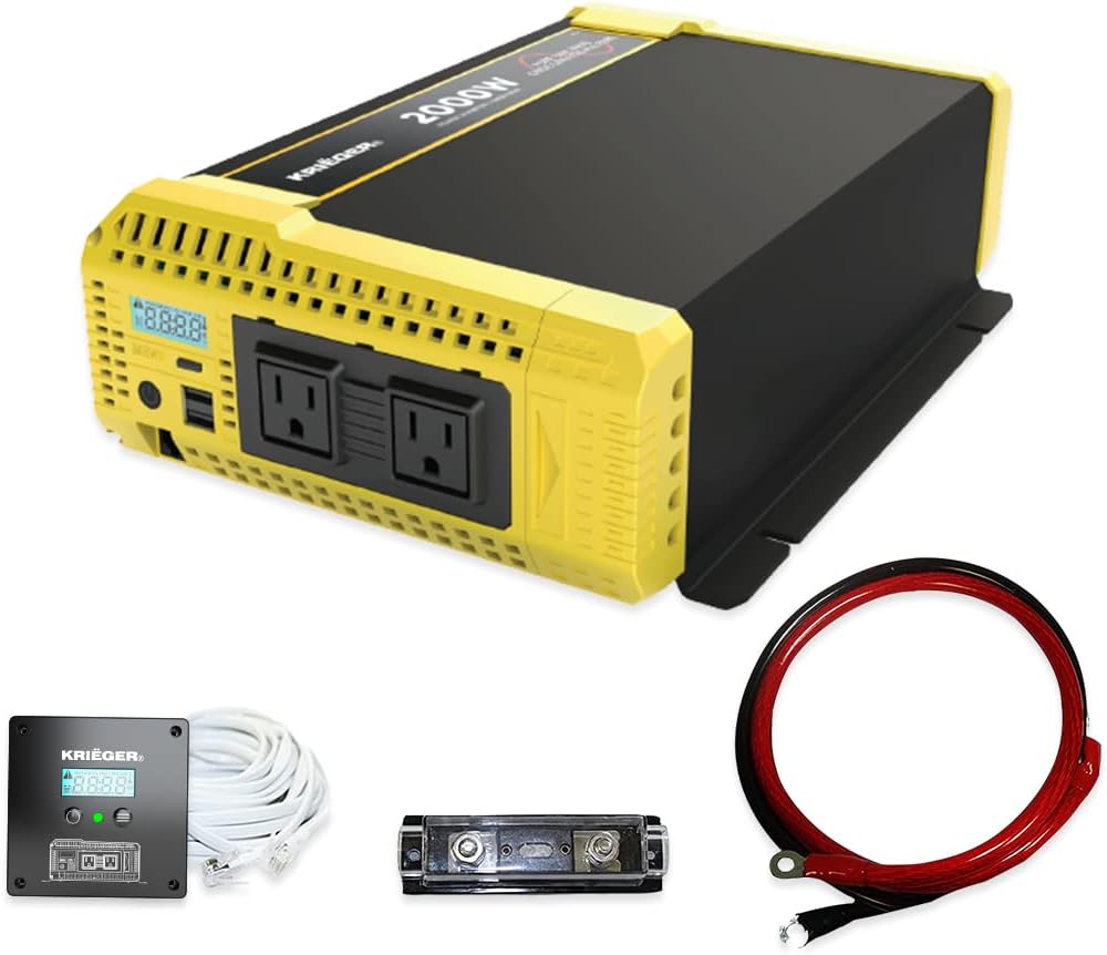 2000 Watt 12V Pure Sine Power Inverter Dual USB & AC Outlets M7015