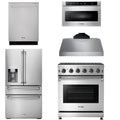 30 Gas Range, Range Hood, Microwave, Refrigerator, Dishwasher R897
