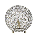 8" Metal Crystal Table Desk Lamp F714309