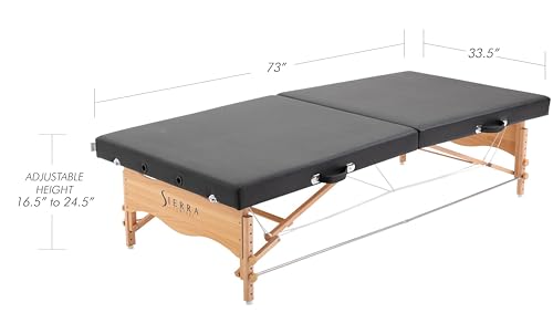 Black Portable Massage Table J9721