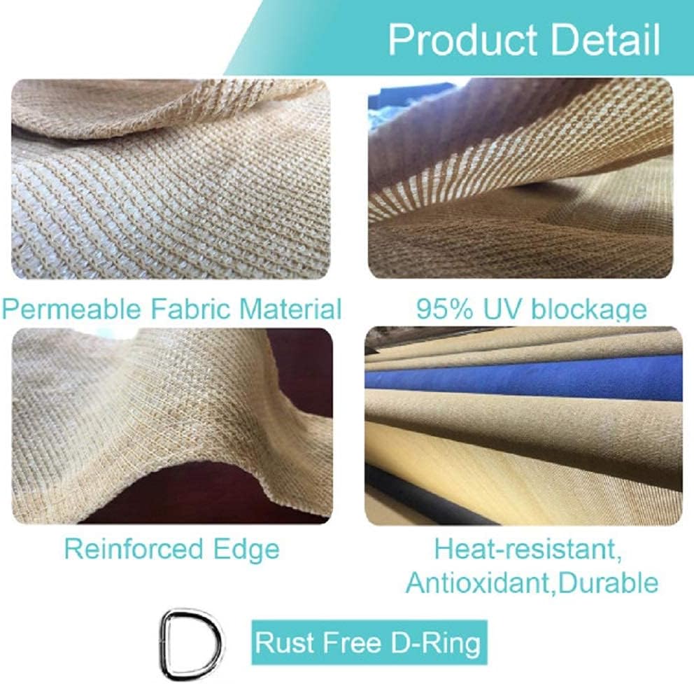 13’x16’ Earthy Yellow Sun Shade Sail Canopy J491