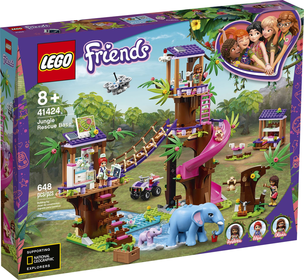 Jungle Rescue Base Animal Rescue Playset (648 Pieces) D557