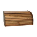 Acacia Wood Rolltop Bread Box D8088