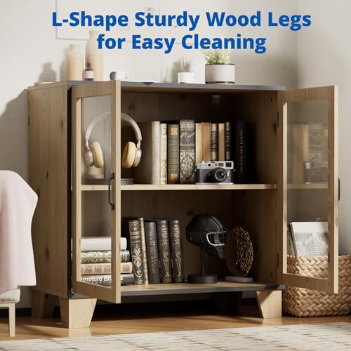 Buffet Sideboard Cabinet with 2 Acrylic Doors and Adjustable Shelf Y811