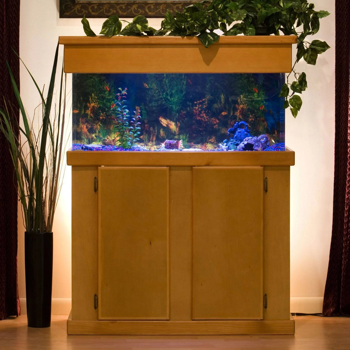 Sapphire Blue Rectangle UniQuarium B605559