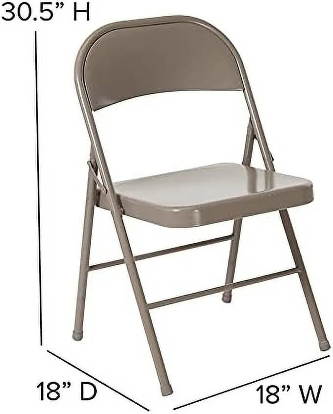 Gray Metal Folding Chair H79357