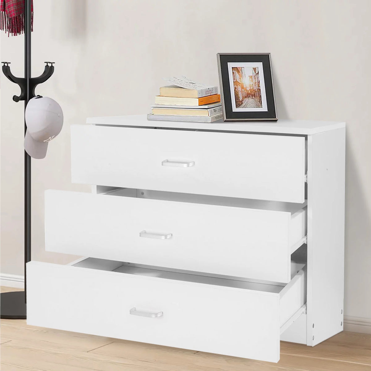 Black 4 Drawer Dresser A546
