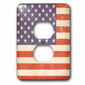 American Flag 2 Plug Outlet Cover W966438