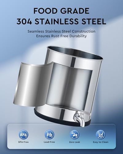 2.25 Gal Stainless Steel Gravity Water Filter System K93784