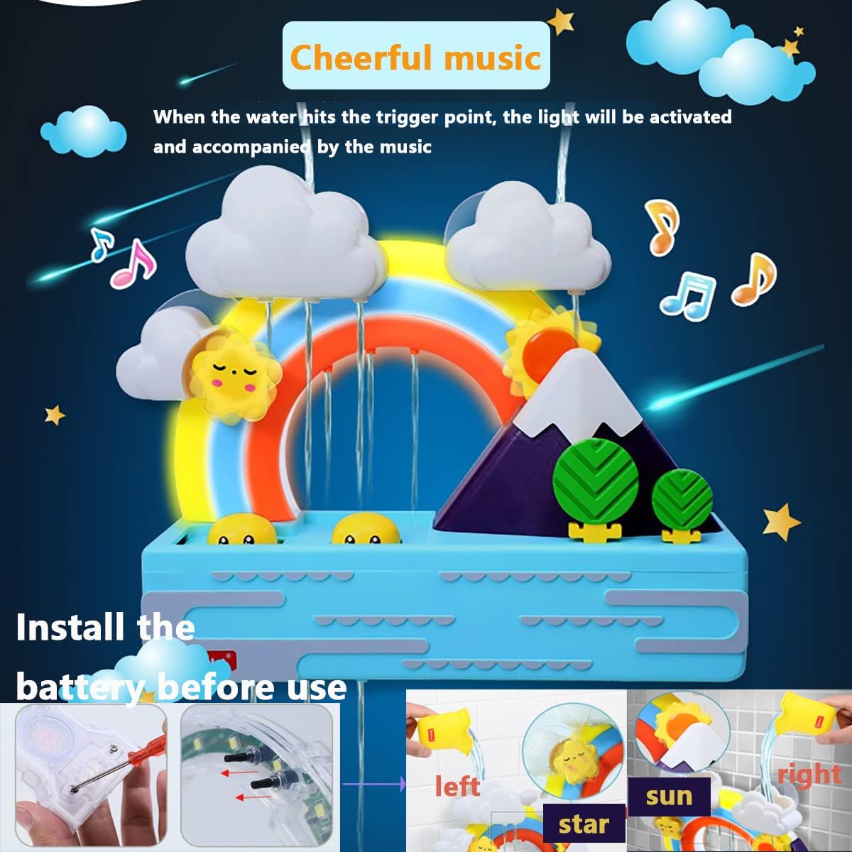 Interactive Light Up Musical Bath Toys I629946