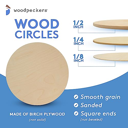 Unfinished Birch Wood Circles 16 inch 1/2 inch Thick Pack of 1 A869351