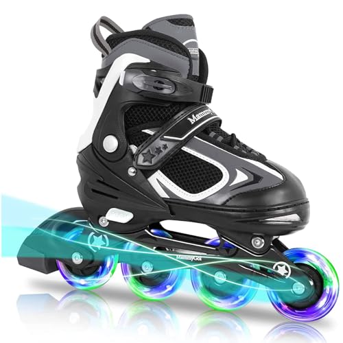 Adjustable Inline Skates with Light up Wheels R5438