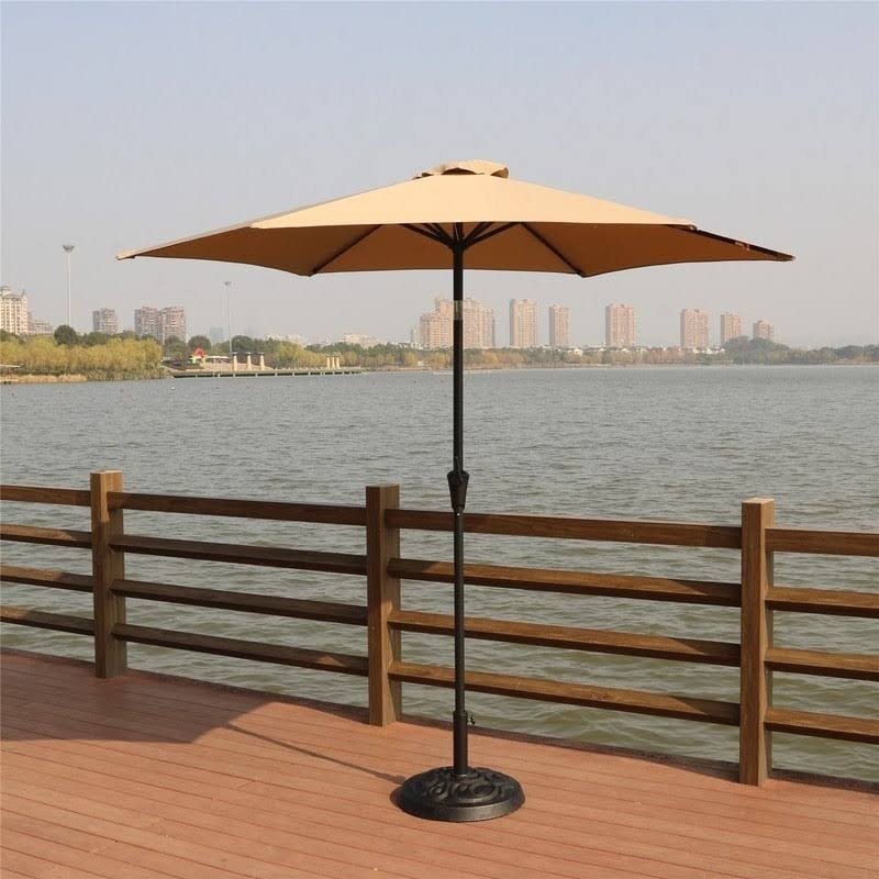 9 Feet Pole Umbrella with Carry Bag and Base W897