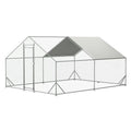 Large Metal Chicken Coop with Waterproof Cover (10' L x 13' W x 6.56' H) P2423