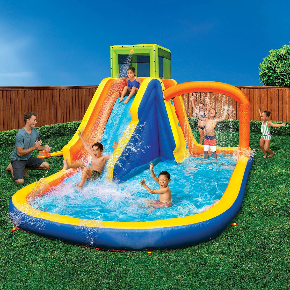 Inflatable Water Slide & Climbing Wall R54518