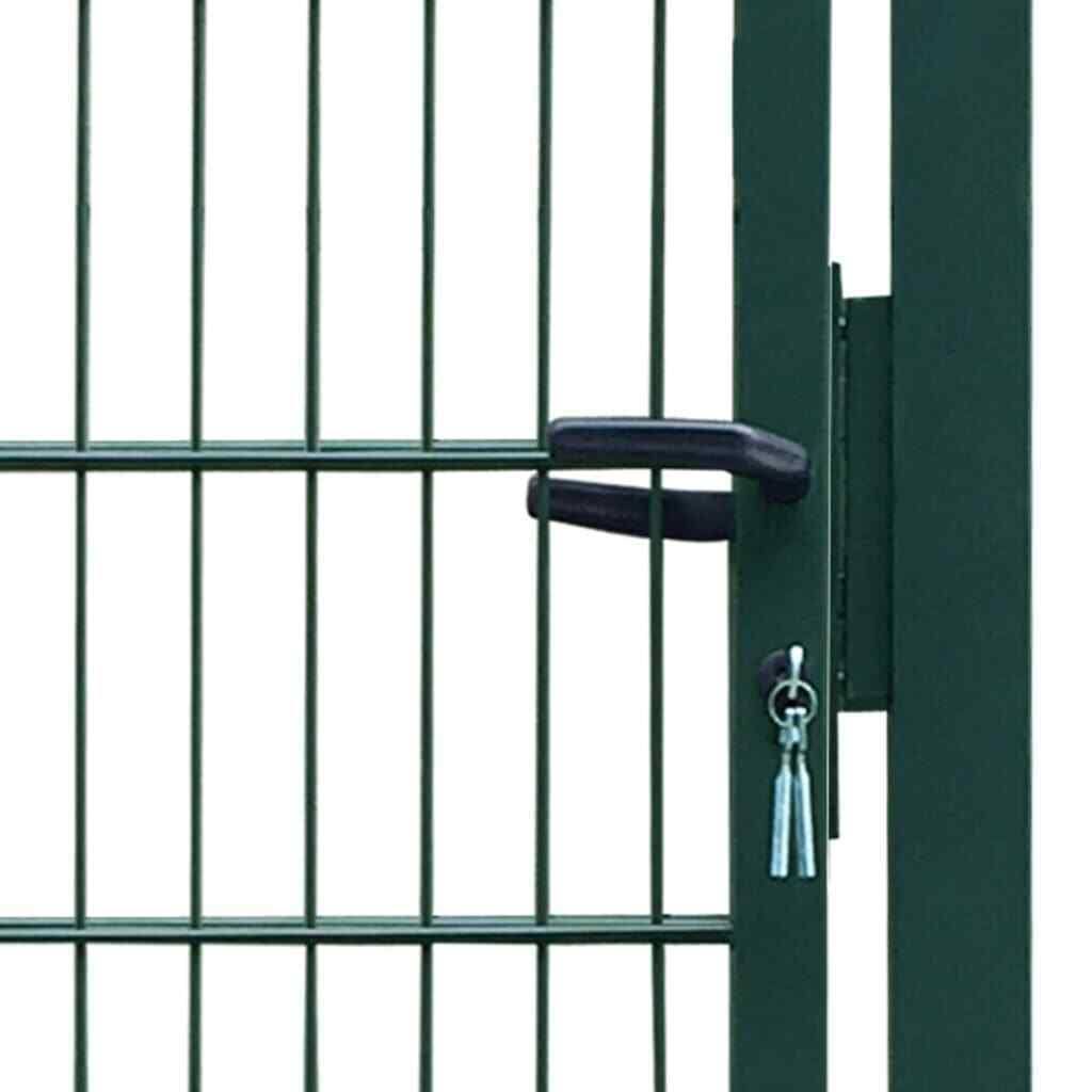 Green 2D Fence Gate Q43222