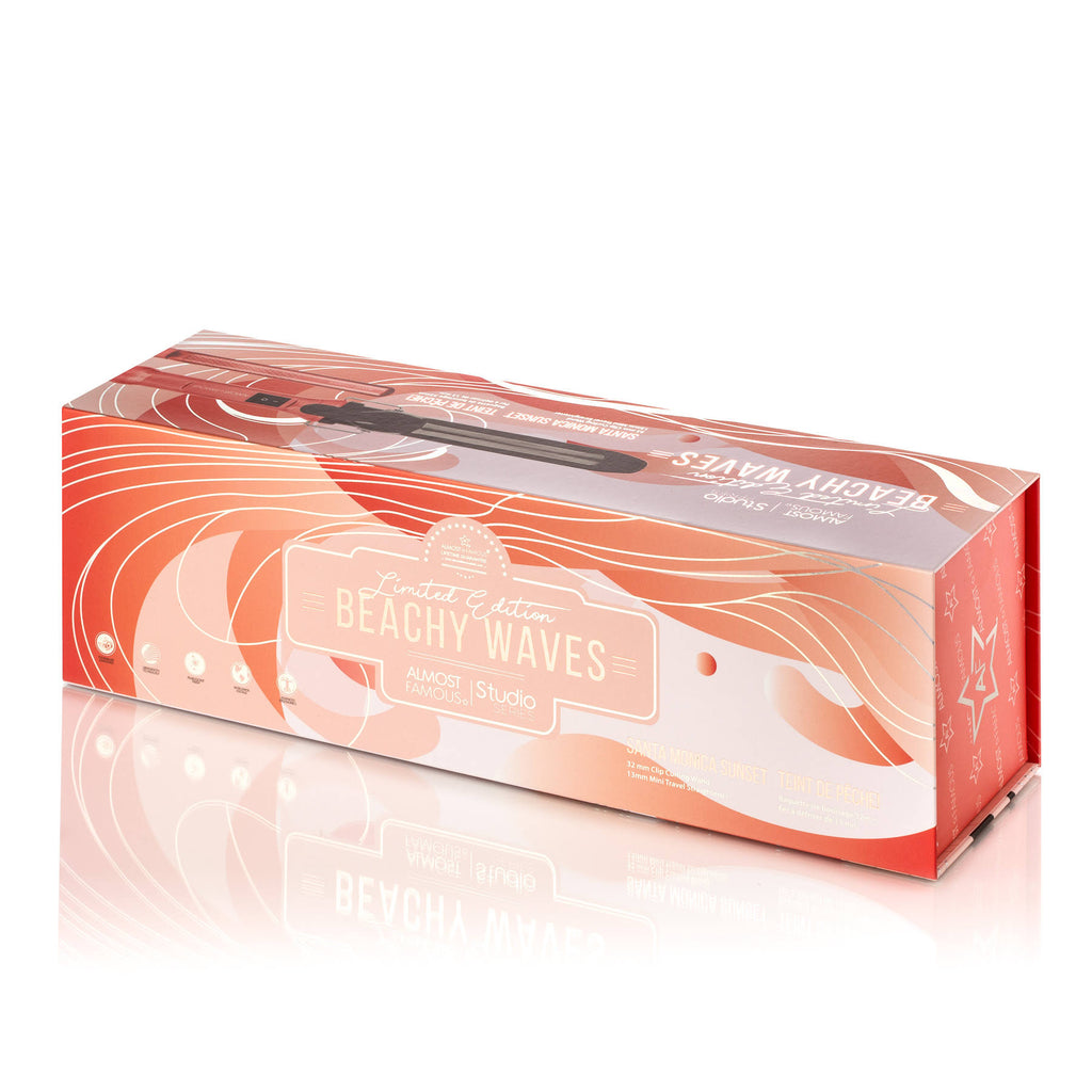 2-Piece Set with Curling Wand & Mini Togo - Sunset Orange E534