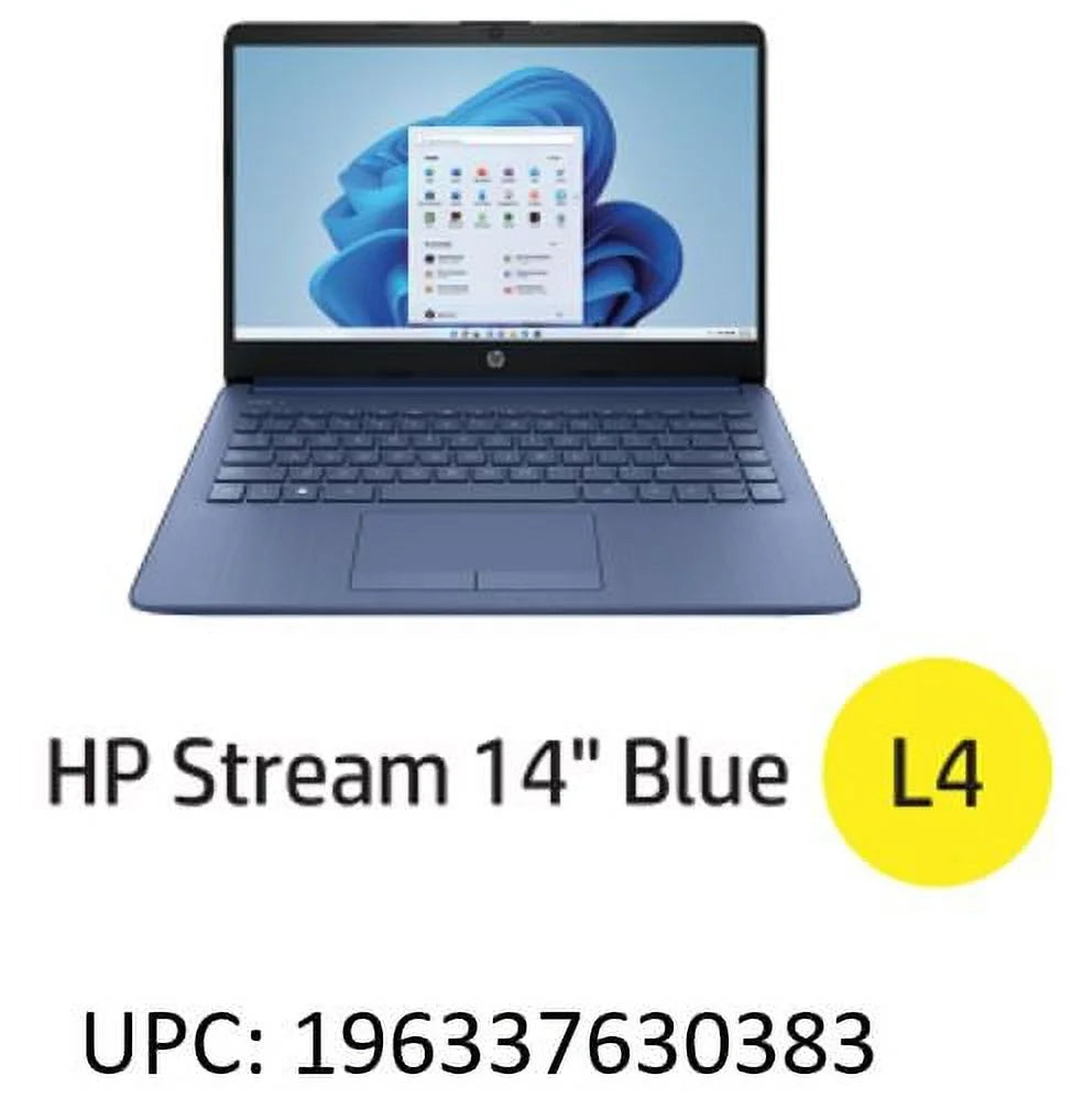 14" Laptop, Intel Celeron N4120, 4GB RAM, 64GB eMMC, Blue Z650594