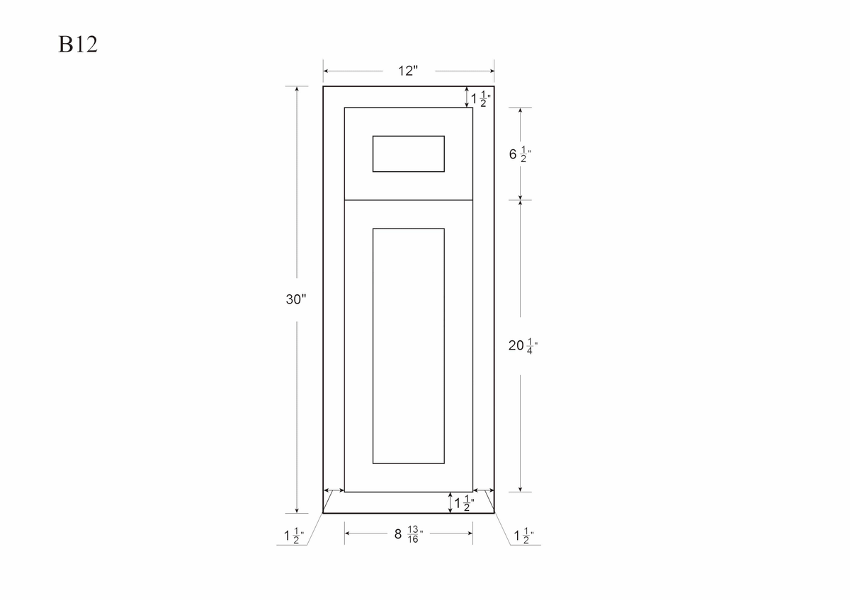 21 inch Wide Base Cabinet Snow White Inset Shaker Single Door Single Drawer Unassembled D60729