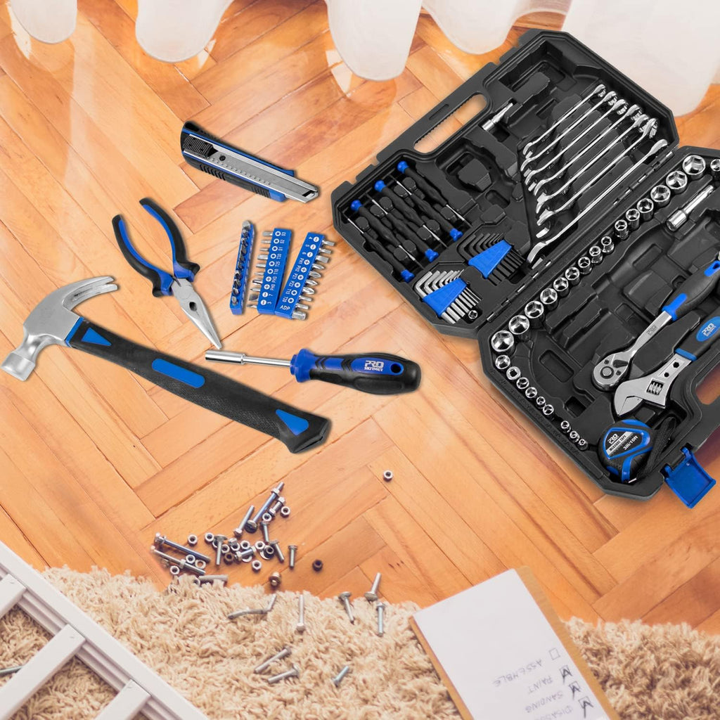 148-Piece Hand Tool Set with Toolbox Storage Case S111149